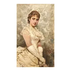 Juan Luna, Portrait of Irene della Rocca, oil on canvas