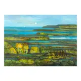 Undiverted Coast by Juvenal Sansó Garrit, acrylic on paper, sold Feb 2025