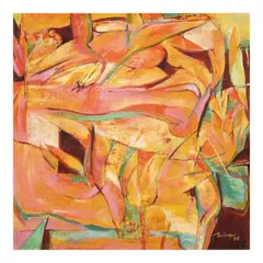 Edwin Wilwayco, Birds of Paradise No. 28, oil on canvas