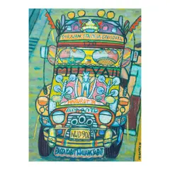 Antonio Austria, Jeepney ‘85, oil on canvas
