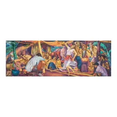 Carlos "Botong" V. Francisco, Tinikling No. 2, oil on canvas