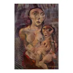 Onib Olmedo, Mother and Child, oil on canvas