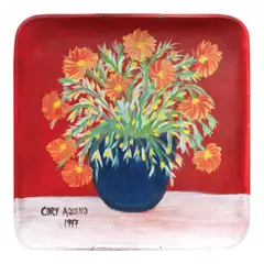 Corazon Aquino, Still Life, oil on wood