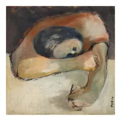 Napping by Onib Olmedo, oil on canvas, sold Nov 2024