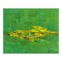 Sailboats by Oscar Zalameda, oil on canvas, sold Nov 2024
