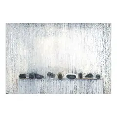Lao Lianben, Listen to the Stone, acrylic on canvas