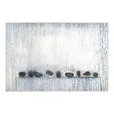 Lao Lianben, Listen to the Stone, acrylic on canvas