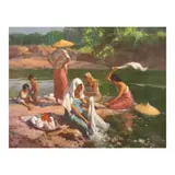 Fernando Amorsolo, Lavanderas, oil on canvas