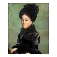 Portrait of Raimunda Chuidian Roxas by Félix Resurrección Hidalgo, oil on canvas, sold Nov 2024