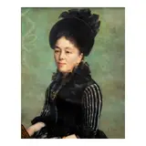 Félix Resurrección Hidalgo, Portrait of Raimunda Chuidian Roxas, oil on canvas