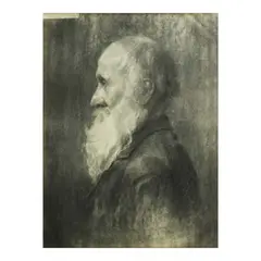 Juan Luna, The Old Man, charcoal on paper