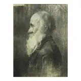 Juan Luna, The Old Man, charcoal on paper