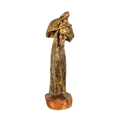 Mother and Child by Michael Cacnio, brass, sold Nov 2024