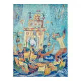 Manuel Rodriguez Sr., Festival Boats, oil on canvas