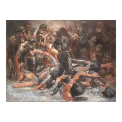 Orley Ypon, Ahon Series: Mud Man, oil on canvas