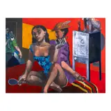 Marcel Antonio, Echoes of the Divine Messenger, acrylic on canvas