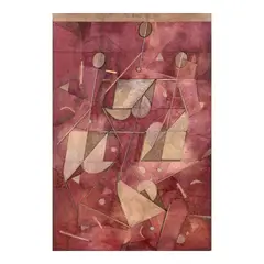 Arturo Luz, Celebration, collage on masonite board