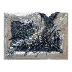 Arce, Surrender All Unto Him and Everything Will Bloom According to Thy Will, oil on canvas (with handmade brass frame)