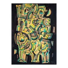 Android by Ang Kiukok, watercolor on paper, sold Sep 2024