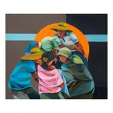Untitled by Oscar Zalameda, oil on canvas, sold Sep 2024
