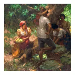 Fernando Amorsolo, Under the Mango Tree, oil on canvas