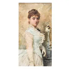 Juan Luna, Portrait of Adele della Rocca, oil on canvas