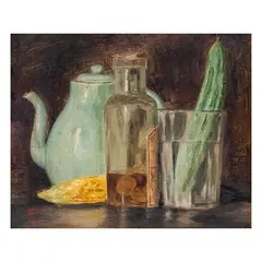 Jorge Pineda, Bodegon, oil on canvas