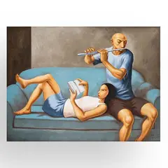 Elmer Borlongan, Untitled, oil on canvas