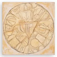 Virgo by José T. Joya, oil on canvas, sold Sep 2024