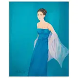 Portrait of Malu Veloso by Oscar Zalameda, oil on canvas, sold Sep 2024
