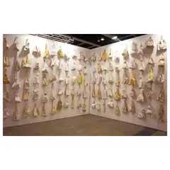 Hide and Seek by José John Santos III, 83 resin-coated fabric bags, sold Sep 2024
