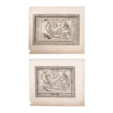Maps, a.) Les Cotes de Bengale, Pegu,  Malacca et Siam jusques  dans la Chine, avecles Iles  de Sumatra, Iava, Borneo,  Moluques et autres b.) La Terre Ferme & les iles  des Indes Orient. de Pegu  & Malacca jusques aux  Moluques, suivant les  memoires de don Vasco  da Gamma, & plusieurs  autres plus recens