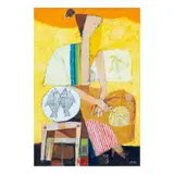 Vendor by Mauro Malang Santos, acrylic on paper, sold Jun 2024