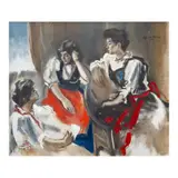 Tres Marias by Federico Aguilar Alcuaz, oil on canvas, sold Jun 2024