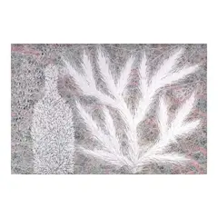 Raffy Napay, Untitled, thread, textile and acrylic on canvas