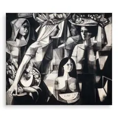 Vicente Manansala, Fruit Vendors, oil on canvas
