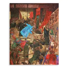 Ronson Culibrina, Secrecy, Conspiracy, oil on canvas