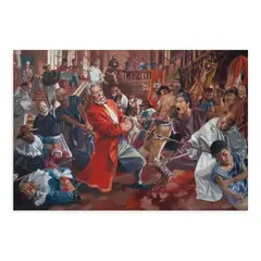 Juanito Torres, The Assassination of Governor-General Bustamante, oil on canvas
