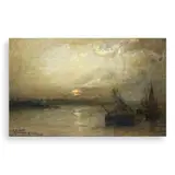 Félix Resurrección Hidalgo, Seascape, oil on canvas
