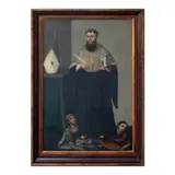Philippine School, 19th Century, San Agustin, oil on canvas