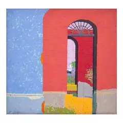 Fort Santiago by Ibarra dela Rosa, oil on canvas, sold Jun 2024