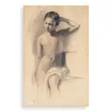 Fernando Amorsolo, Nude, charcoal on paper