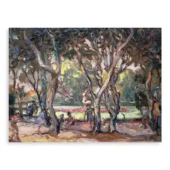 Juan M. Arellano, Landscape, oil on canvas