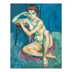 Tomas Concepcion, Filipina Nude No.2, oil on canvas