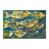 Vicente Manansala, Fish, watercolor on paper