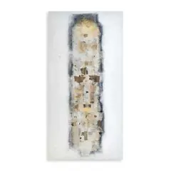 Lao Lianben, Untitled, acrylic, rice paper on canvas