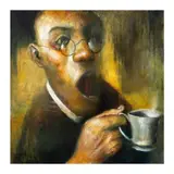 Emmanuel Garibay, Kapeng Kape, oil on canvas
