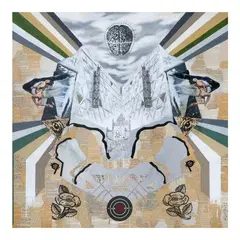 The Crown Theater, Quiapo by Kawayan De Guia, mixed media on canvas, sold Jun 2024