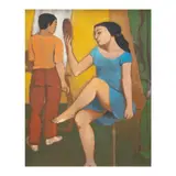 Marcel Antonio, The Blank Canvas, oil on canvas