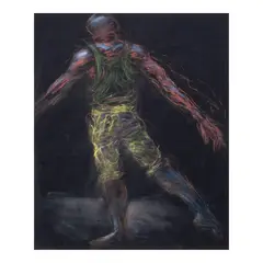 Mark Justiniani, Tiyog (Ilonggo term for Turn), pastel on paper